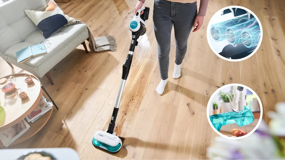 BOSCH štapni usisivač BCS712HYG5 Unlimited 7 ProHygienic Aqua, vrijeme rada do 40 min.
