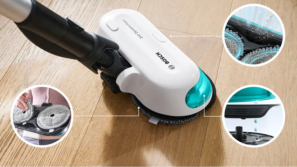 BOSCH štapni usisivač BCS712HYG5 Unlimited 7 ProHygienic Aqua, vrijeme rada do 40 min.