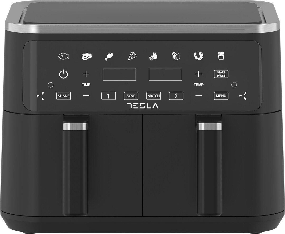 TESLA friteza AF900BSD vrući zrak, zapremina 4.5 + 4.5 L, 2400 W