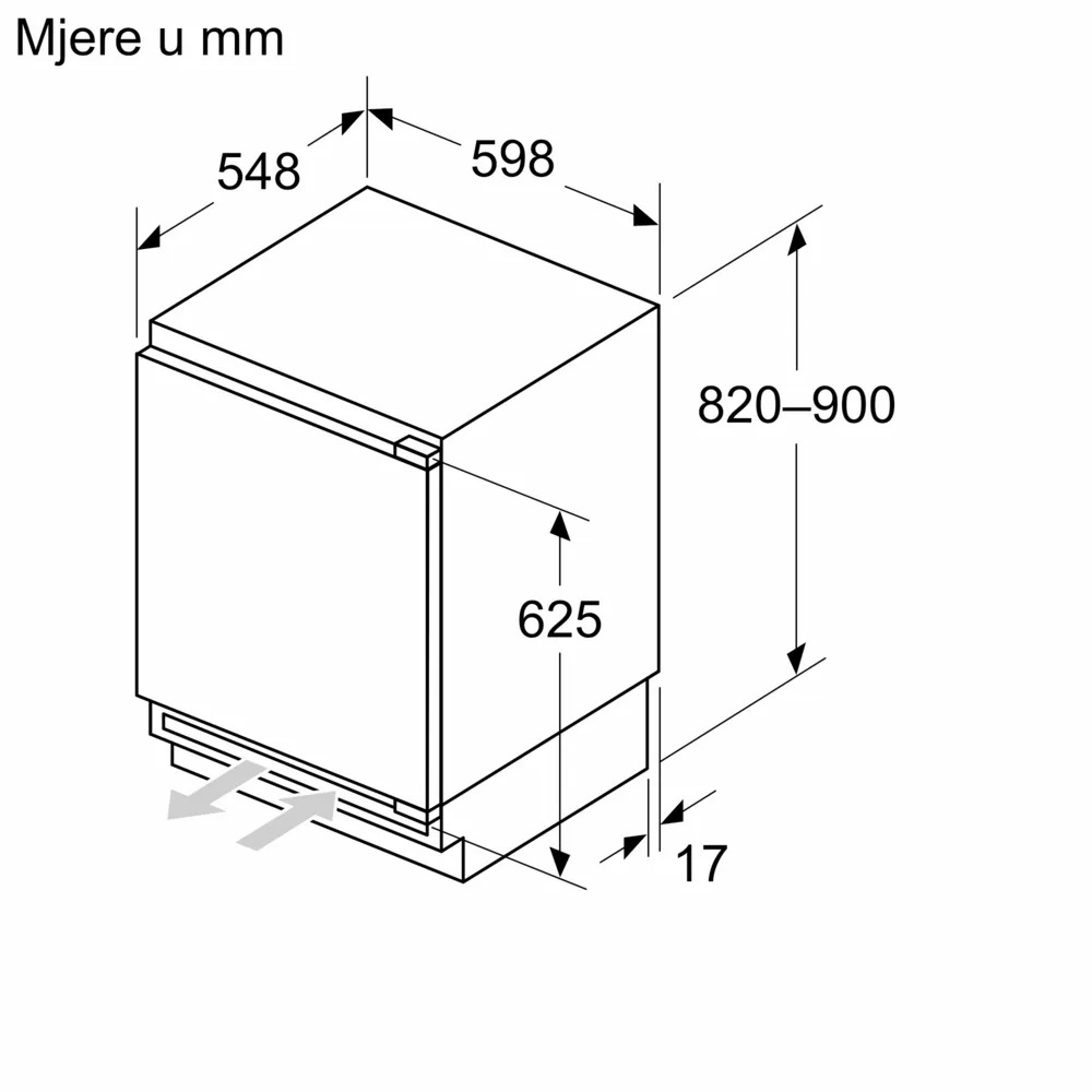 Bosch frižider KUL22VFD0