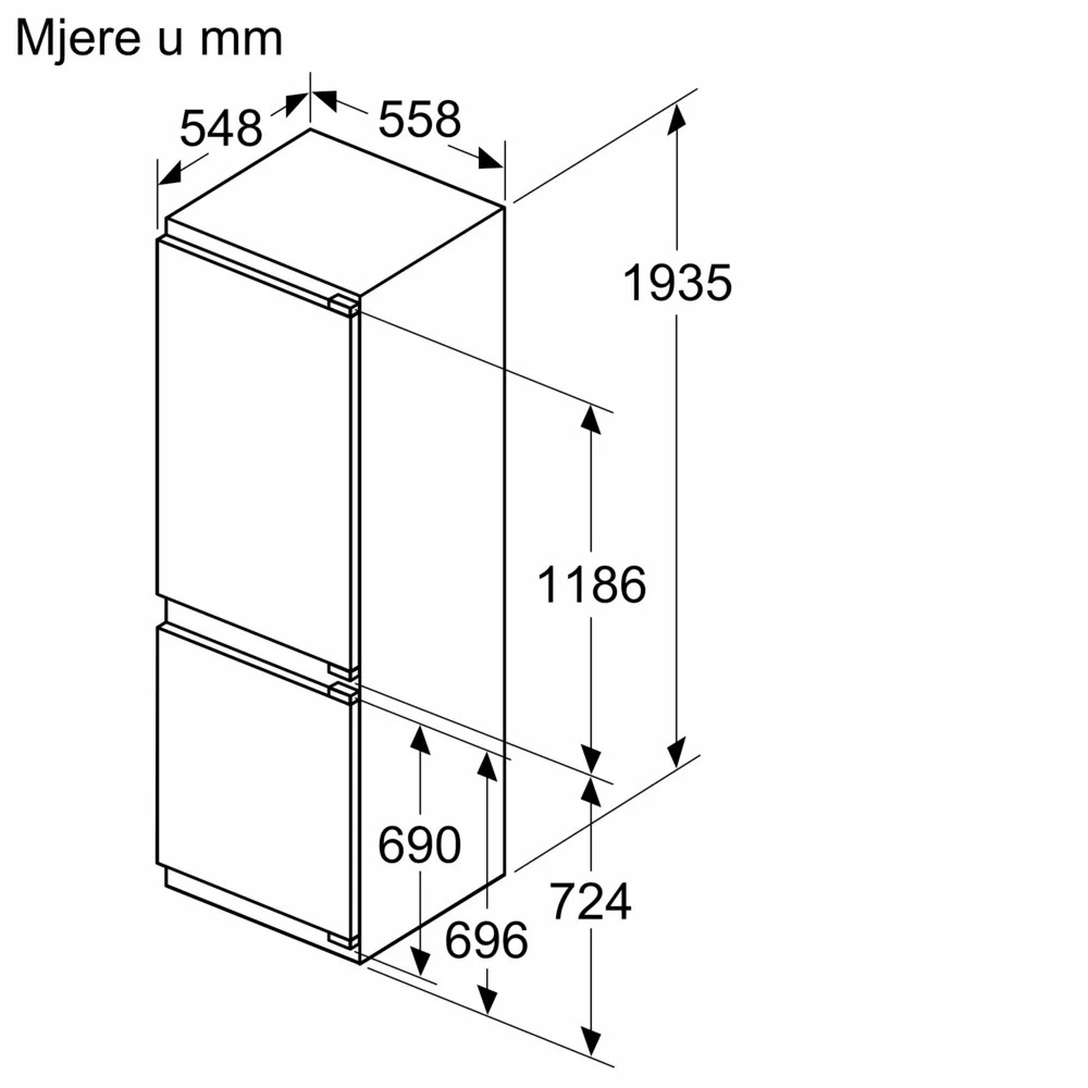 Bosch frižider KIN96VFD0