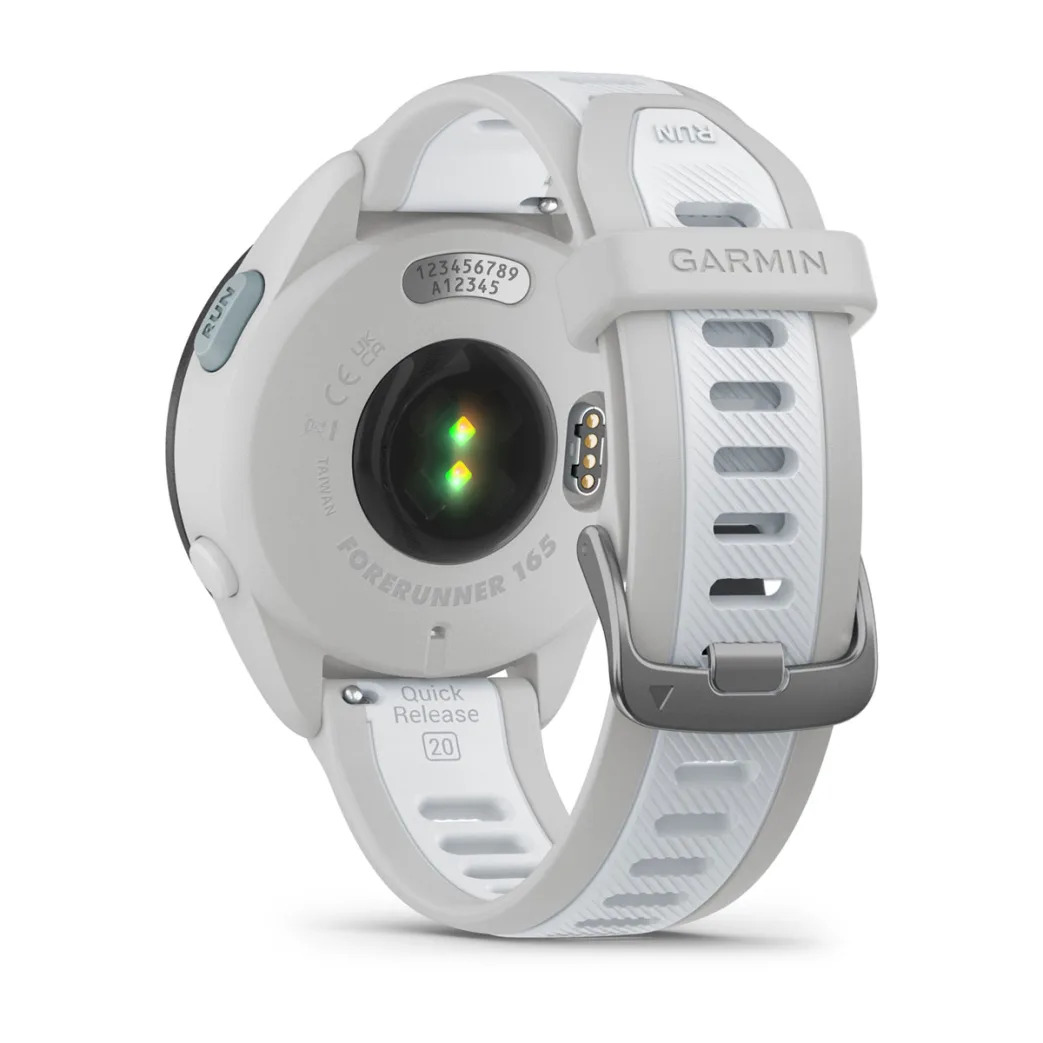 GARMIN Forerunner 165 pametni sat, 43 mm, Mist Gray/Whitestone, 010-02863-21