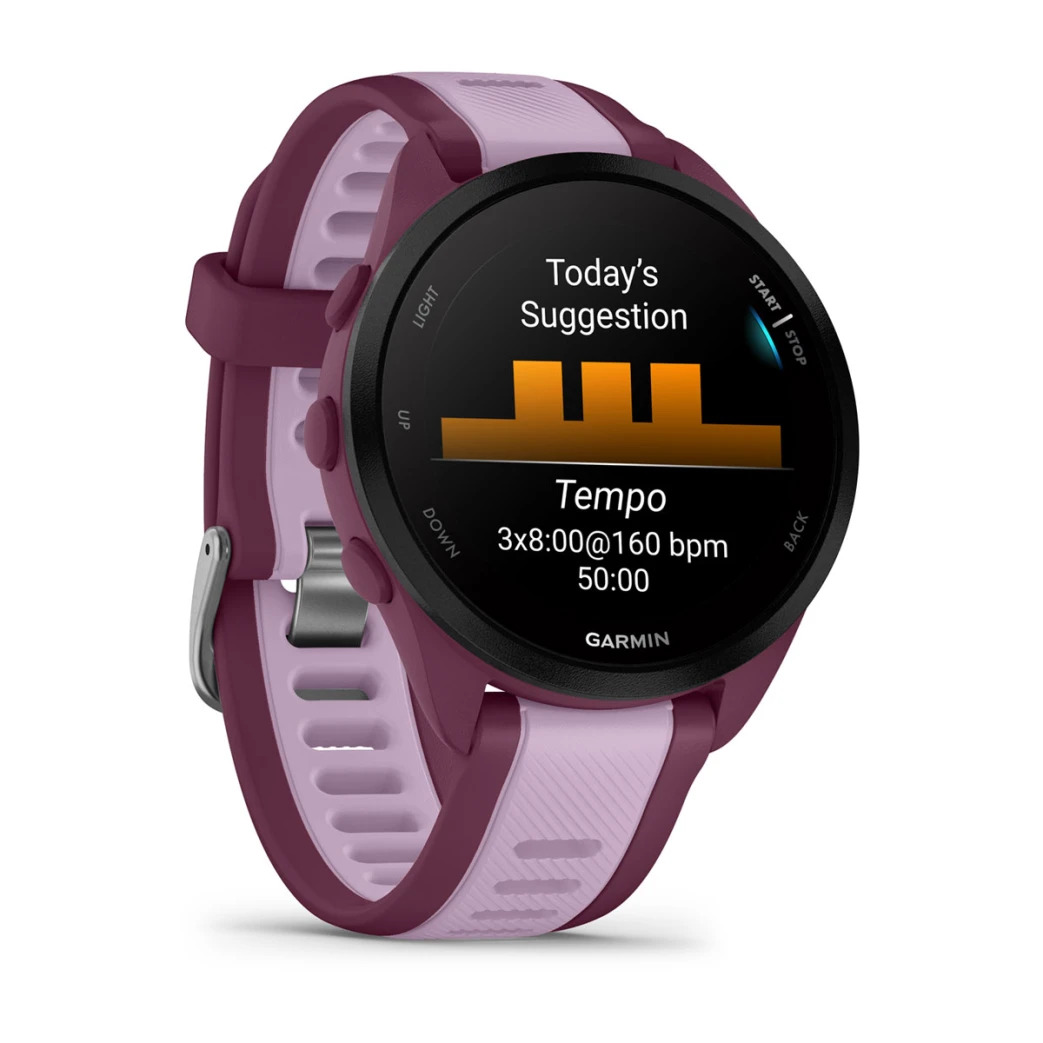 GARMIN Forerunner 165 Music pametni sat, 43 mm, Berry/Lilac, 010-02863-33