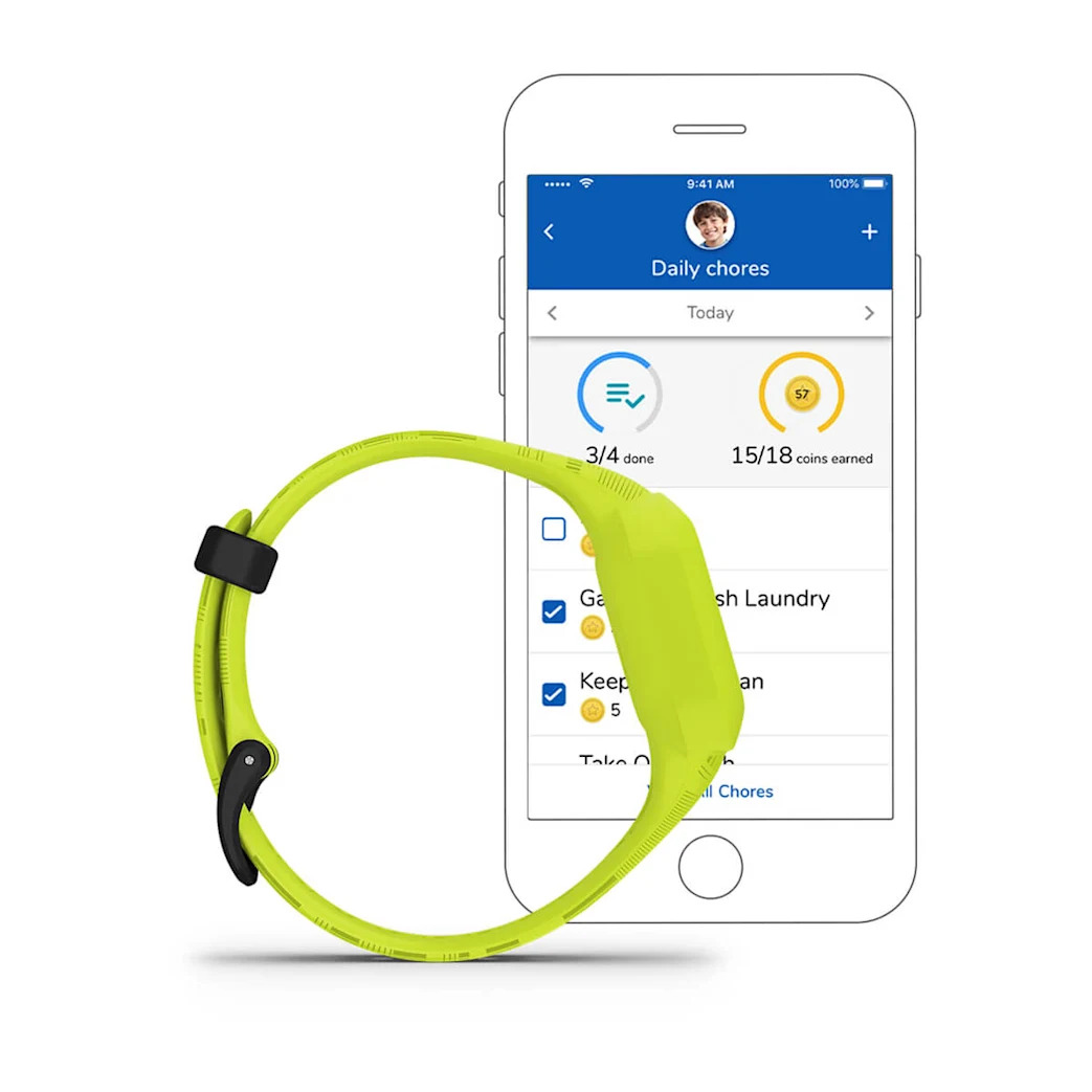 GARMIN Vivofit jr. 3 fitness narukvica za djecu, žutozelena, 010-02441-00