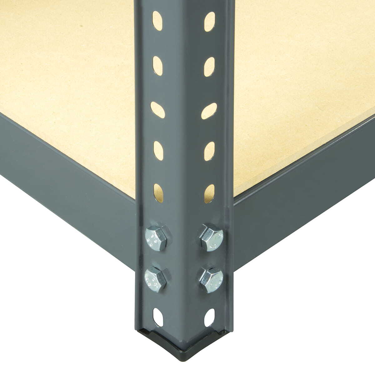 Polica metal/drvo 180 X 90 X 40 cm 5 polica/ nosivost 875 kg Black Frozen