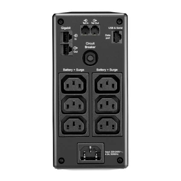 APC Back-UPS Pro, 650VA/390W, Tower, 230V, 6x IEC C13 utičnica, AVR, LCD, zamjenjiva baterija
