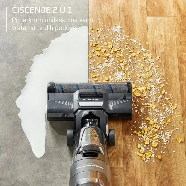 ROWENTA štapni usisivač GZ5035WO X-Clean 4, 2 u 1 za mokro i suho usisavanje i pranje