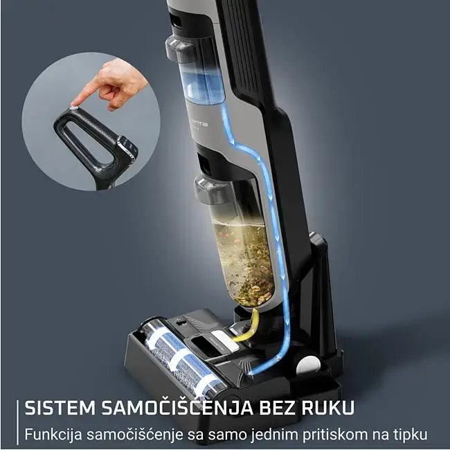 ROWENTA štapni usisivač GZ5035WO X-Clean 4, 2 u 1 za mokro i suho usisavanje i pranje