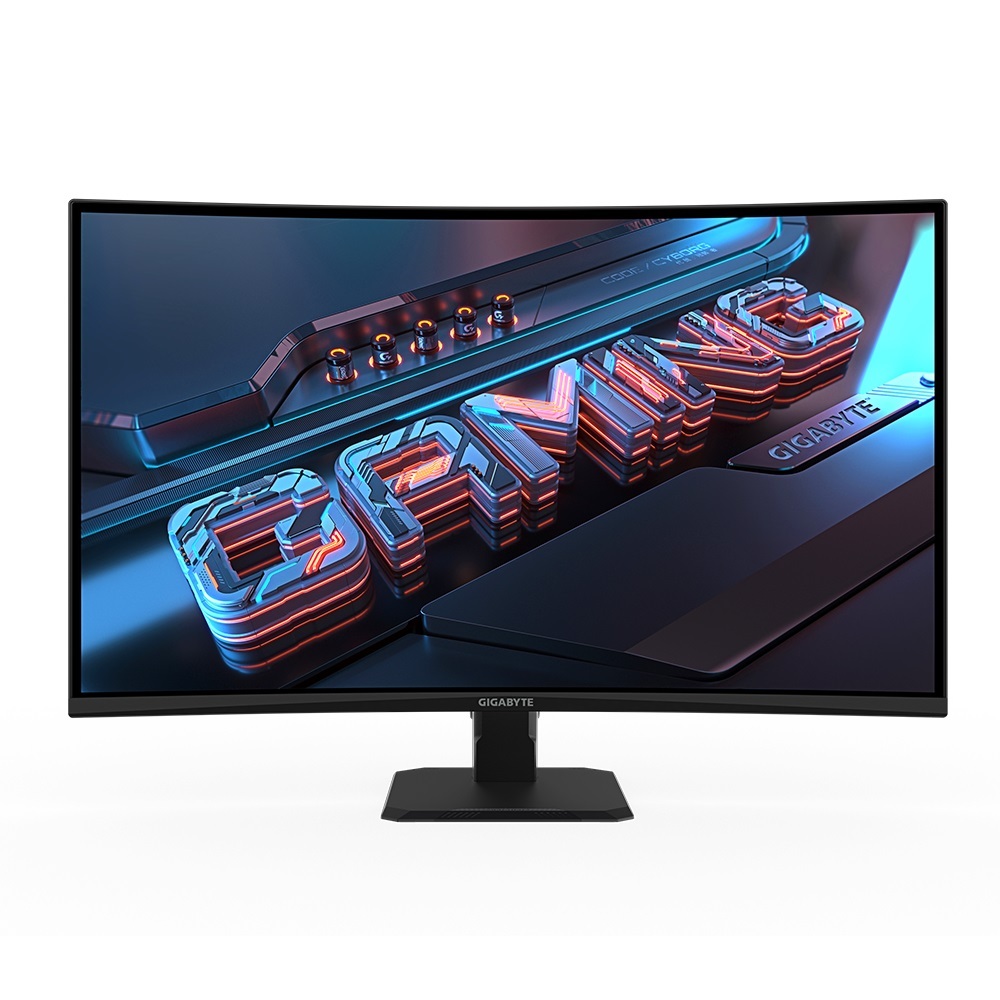 GIGABYTE monitor GS32QC gaming zakrivljeni, 32, QHD, VA, 300 cd/m2, AMD FreeSync Premium, HDMI, DP, 170Hz, 1ms