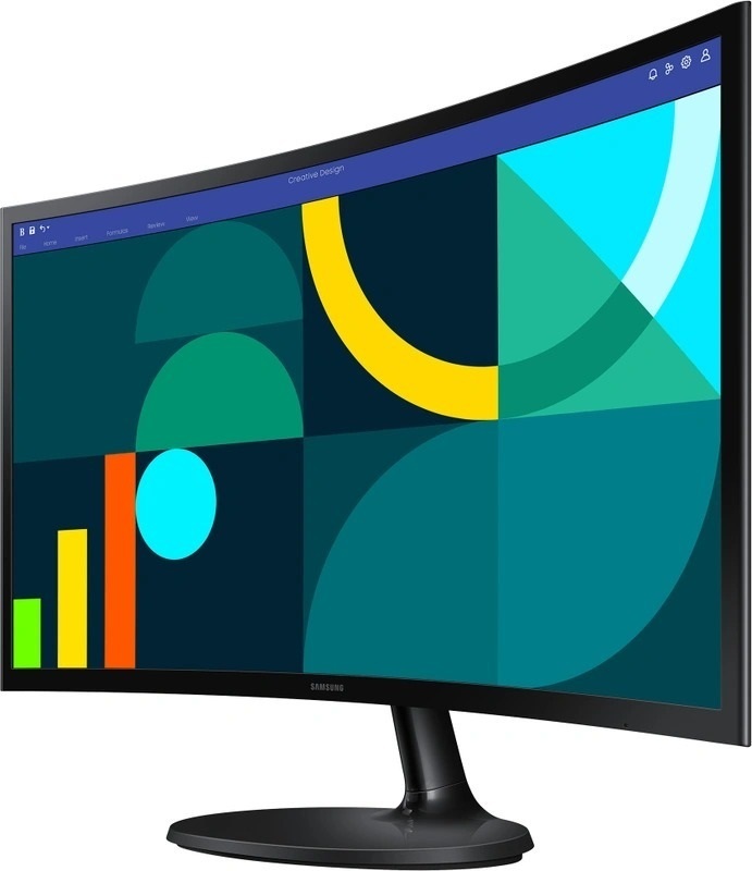 SAMSUNG monitor LS24D360GAUXEN zakrivljeni, 24, FullHD, VA, 250 cd/m2, VGA, HDMI, 100 Hz, 4ms