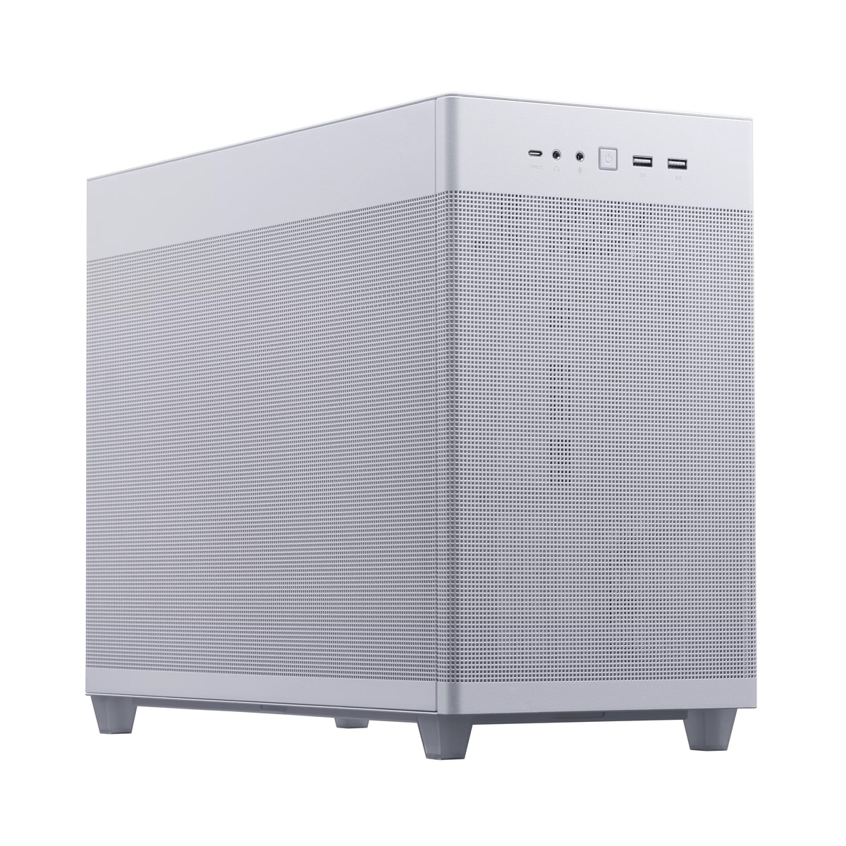 ASUS kućište Prime AP201 Case TG White MicroATX,tool-free side panels Tempered Glass