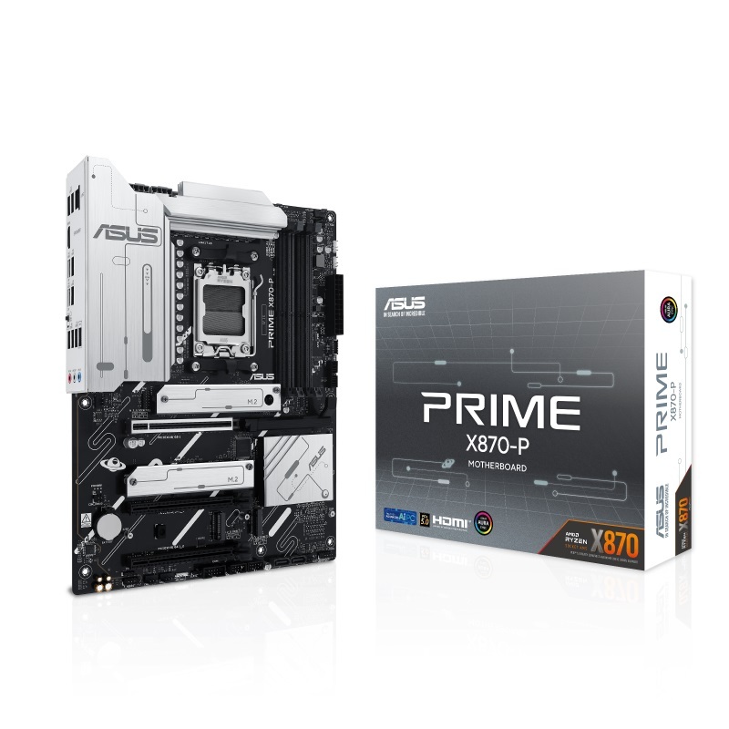 ASUS matična ploča PRIME X870-P X870, AM5; 4xDDR54x M.2; 2x SATA,HDMI,10x USB, RAID,ATX