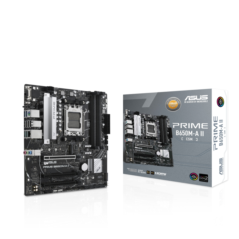 ASUS matična ploča PRIME B650M-A II-CSM AMD B650;AM5;4xDDR51x VGA,1x HDMI,1x DP,RAID,microATX