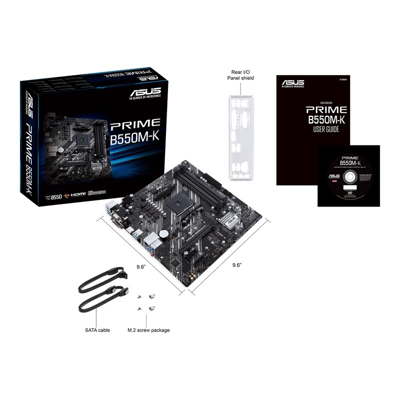 ASUS matična ploča PRIME B550M-K AMD B550;AM4;4xDDR4VGA,DVI,HDMI;RAID;micro ATX