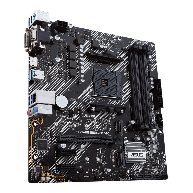 ASUS matična ploča PRIME B550M-K AMD B550;AM4;4xDDR4VGA,DVI,HDMI;RAID;micro ATX