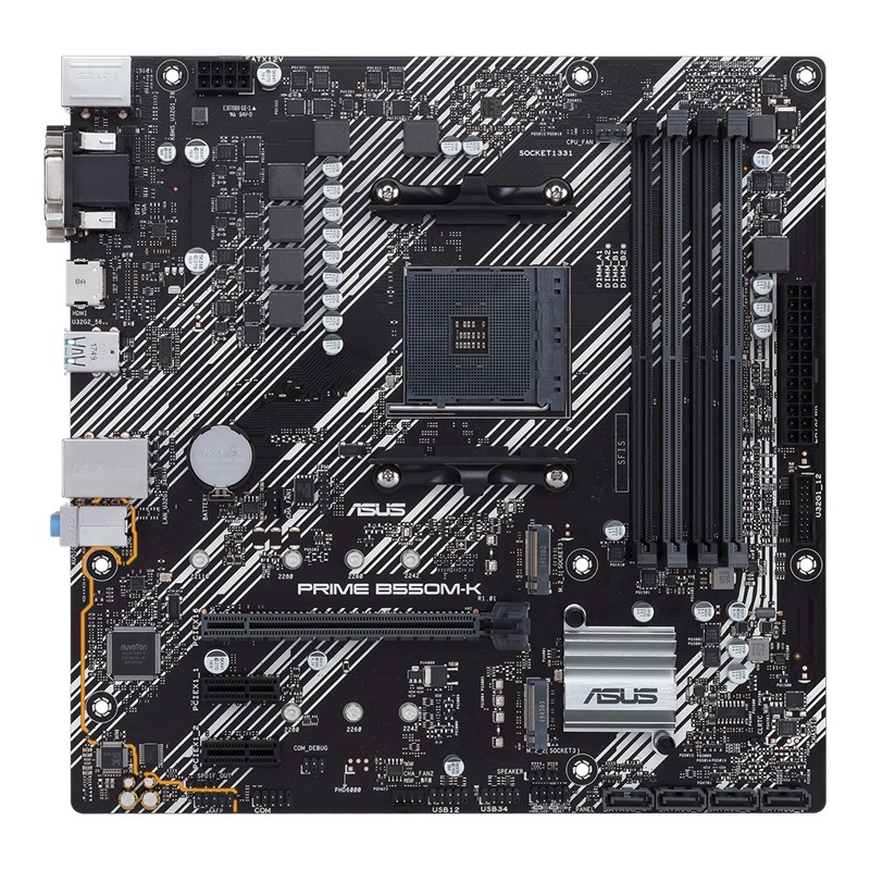 ASUS matična ploča PRIME B550M-K AMD B550;AM4;4xDDR4VGA,DVI,HDMI;RAID;micro ATX