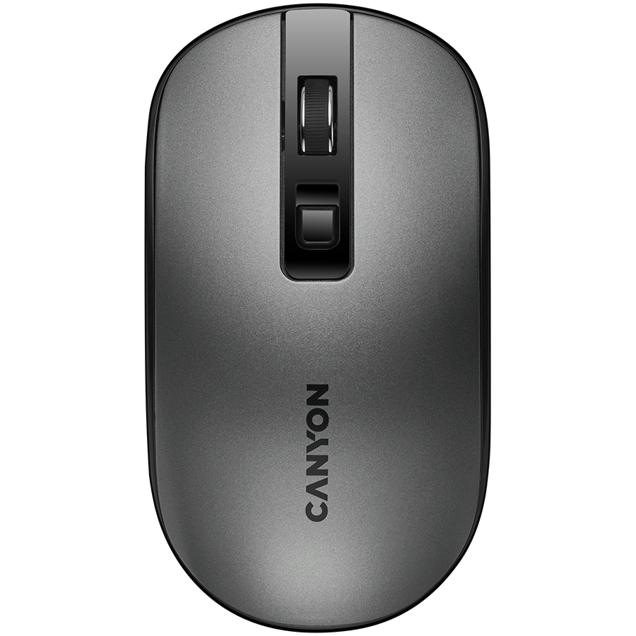 CANYON miš MW-18 Wireless Charge Dark Grey