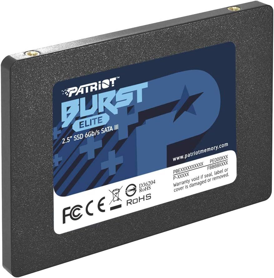 PATRIOT SSD 120GB 2.5'';SATA3, Burst Elite;up to R/W : 450/320MB/s;