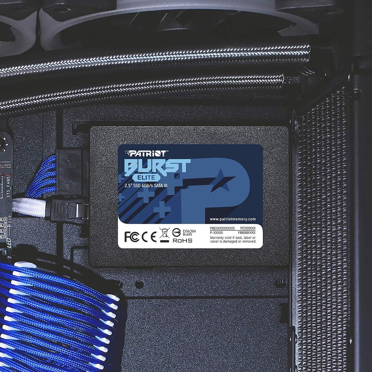 PATRIOT SSD 120GB 2.5'';SATA3, Burst Elite;up to R/W : 450/320MB/s;