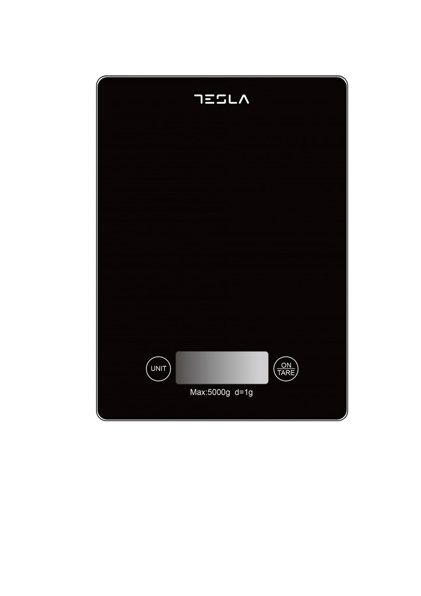 TESLA kuhinjska vaga KS201B, kapacitet do 5 kg, crna