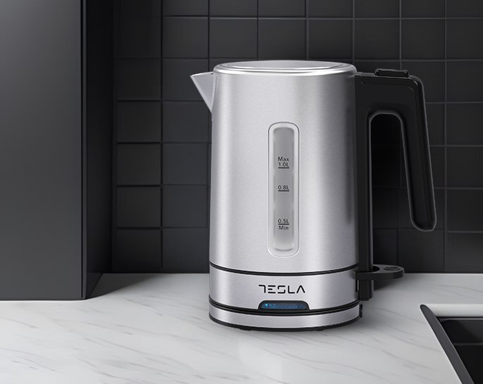 TESLA kuhalo za vodu KT450BX, 2200 W, 1 L, INOX siva