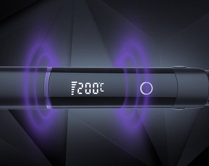 TESLA pegla za kosu STH200BS, do 220°C, LED zaslon, crna