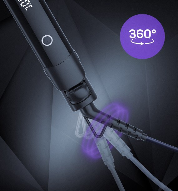 TESLA pegla za kosu STH200BS, do 220°C, LED zaslon, crna