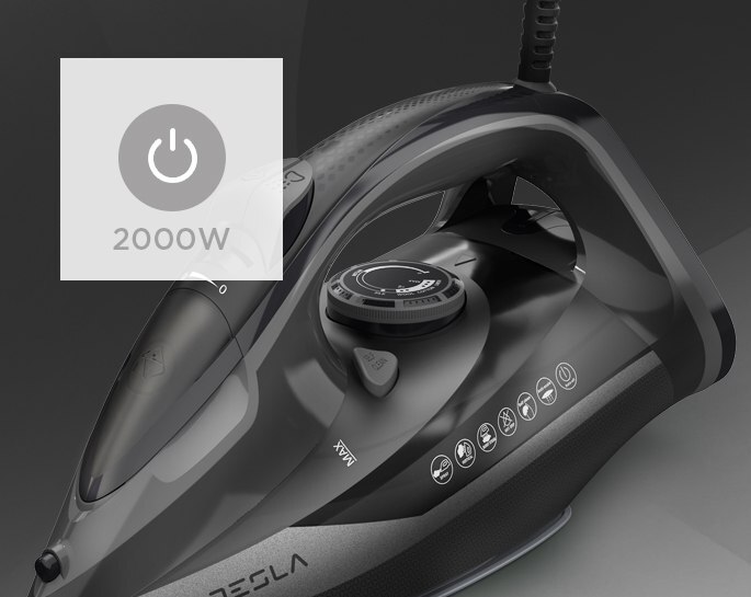 TESLA pegla na paru IR380BA, 2800 W, 40 g/min, crna