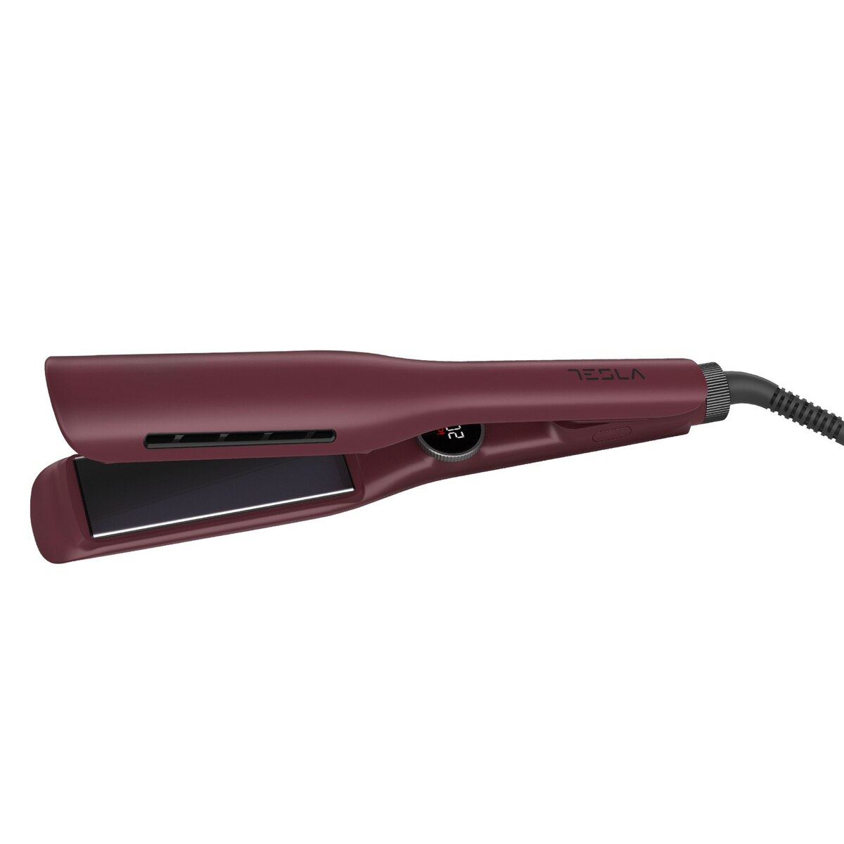 TESLA pegla za kosu STH520BBW, do 230°C, digitalna, bordo