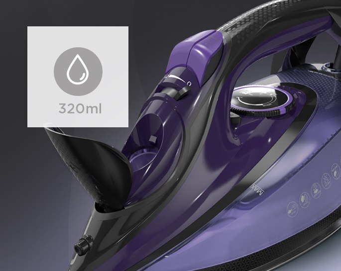 TESLA pegla na paru IR500BP, 2600 W, 40 g/min, crno-ljubičasta