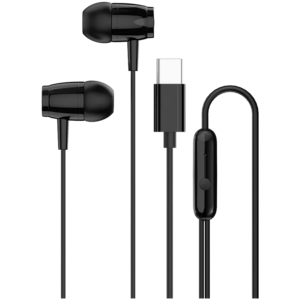 CANYON USB Type-C slušalice SEP-5, 1.2m kabel, Crne