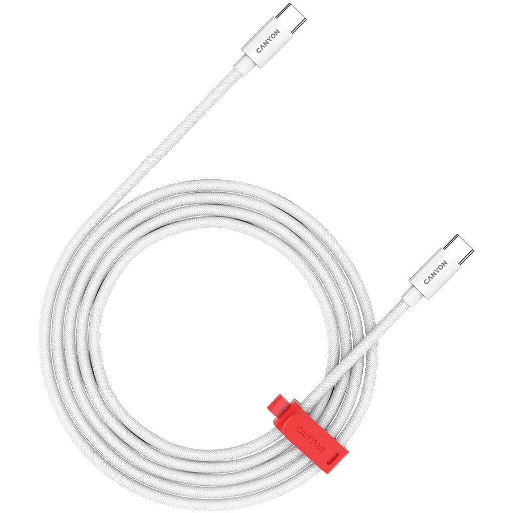 CANYON kabel CND-CC100AB20W, USB Type C - USB Type C