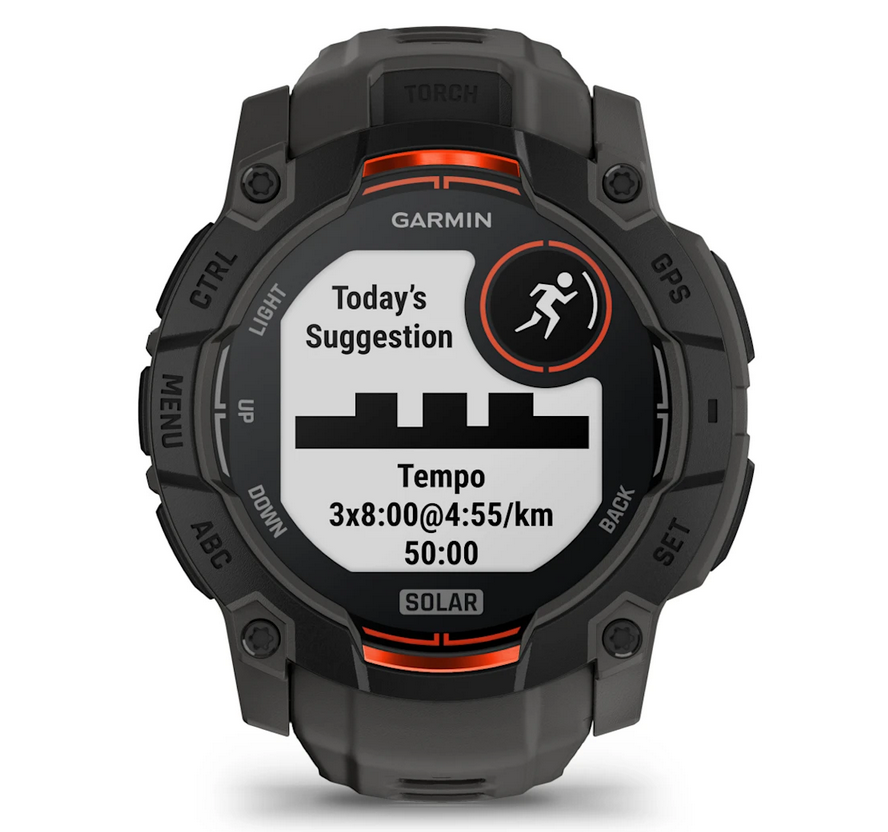 GARMIN Instinct 3 SOLAR Black Charcoal (010-02935-00), 50 mm, pametni sat