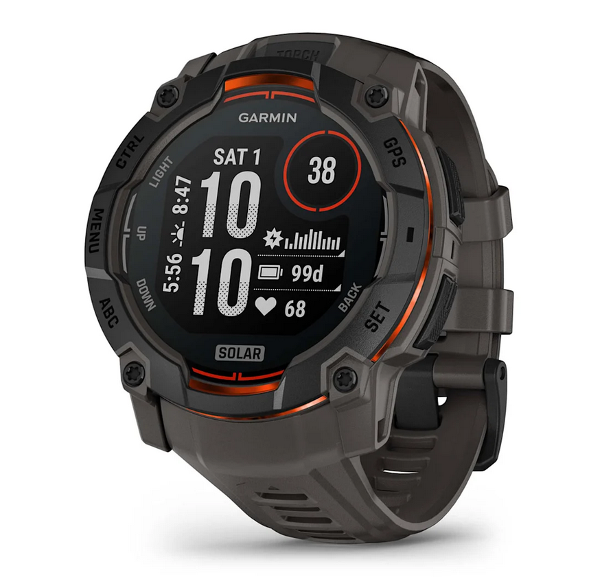 GARMIN Instinct 3 SOLAR Black Charcoal (010-02935-00), 50 mm, pametni sat