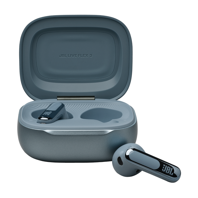 JBL Slušalice bluetooth, Smart Charging Case™ sa display-om 1,45" na dodir, Live Flex 3 plave