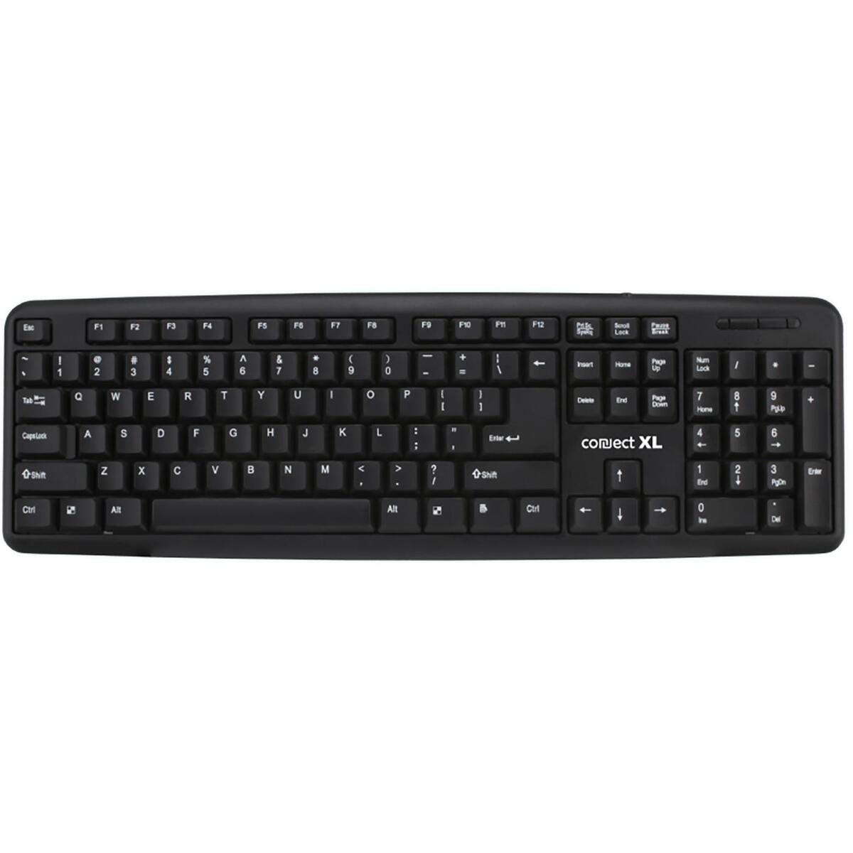 Connect XL Tipkovnica sa Qwerty rasporedom, USB, crna boja - CXL-K100