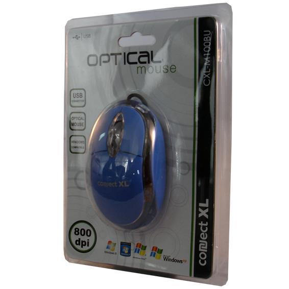 Connect XL Miš optički, 800dpi, USB, plava boja - CXL-M100BU