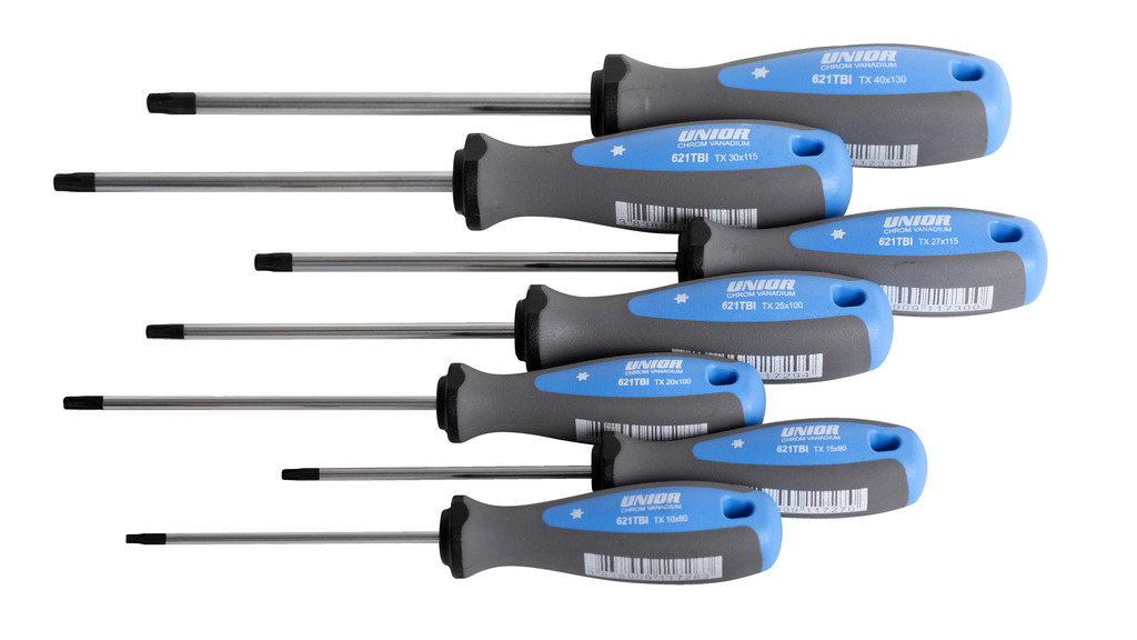 UNIOR Izvijači Torx TBI u garnituri 621CS7TBI