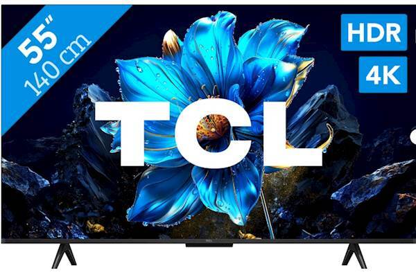 TV TCL 4K QLED 55P71K, 4K Ultra HD, Smart TV, Google TV, AiPQ PRO PROCESSOR, HVA ekran, Dolby Atmos, HDR10, **MODEL 2025**