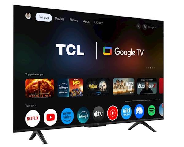 TV TCL 4K QLED 55P71K, 4K Ultra HD, Smart TV, Google TV, AiPQ PRO PROCESSOR, HVA ekran, Dolby Atmos, HDR10, **MODEL 2025**