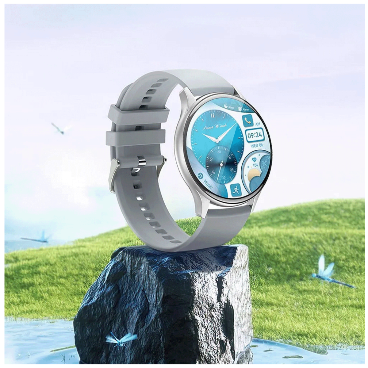 hoco. Sat pametni, 1.43" AMOLED, Bluetooth, IP68 - Y15 Silver