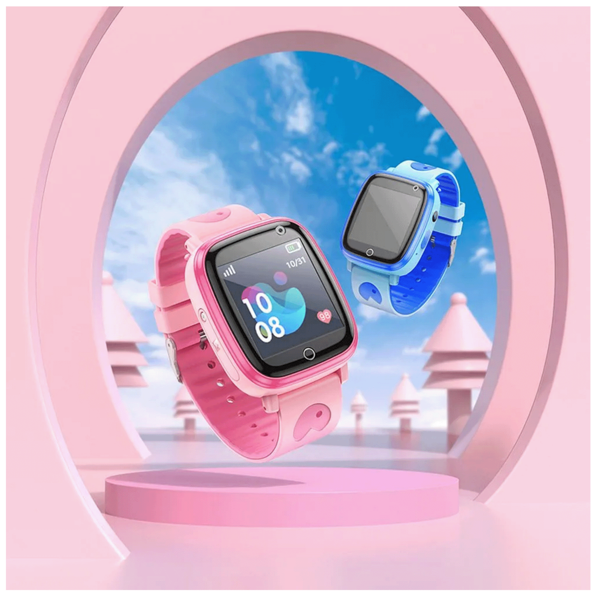 hoco. Pametni sat za djecu, 1.44" ekran, 2G, Nano SIM - Y100 Pink