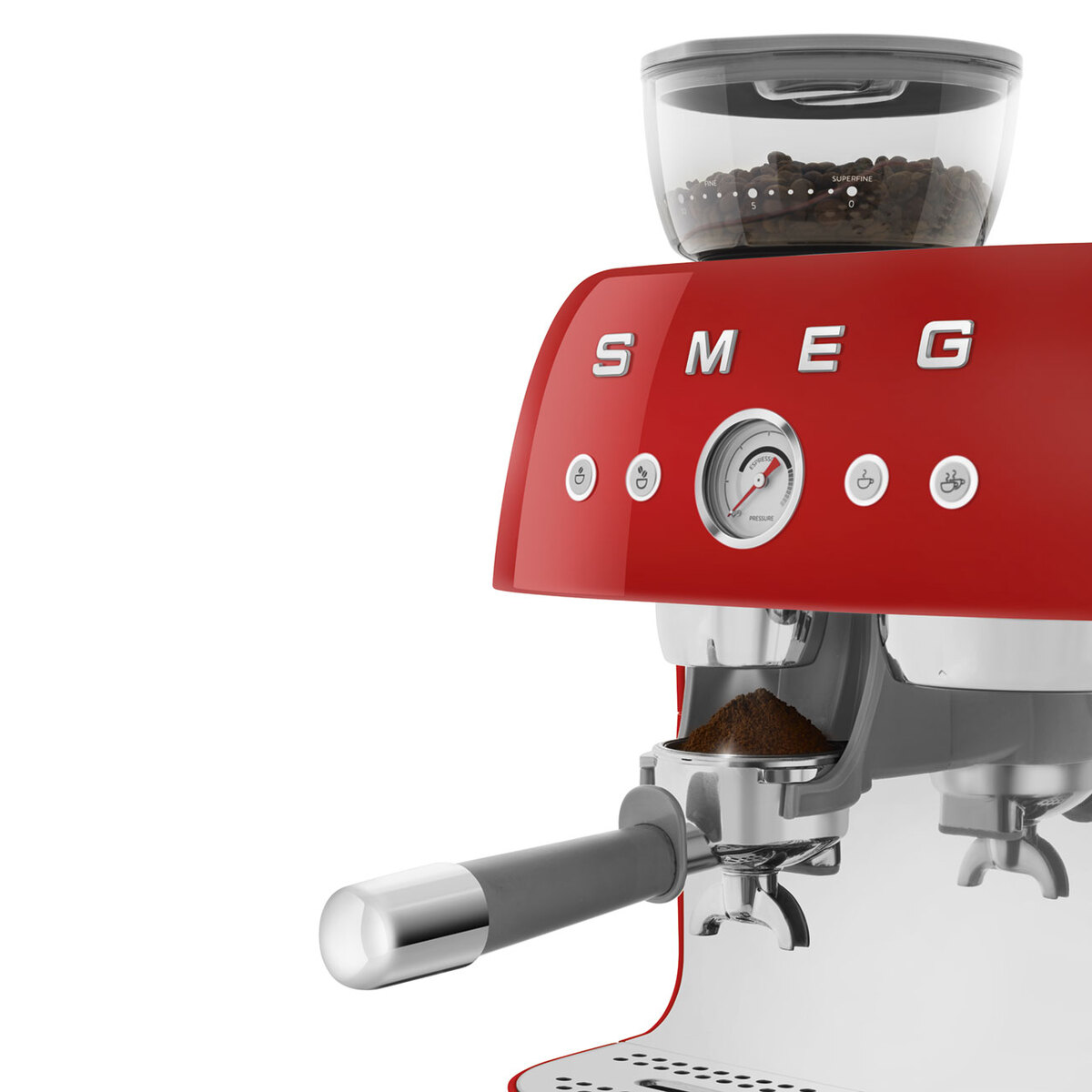Smeg aparat za espresso kafu EGF03RDEU, crveni