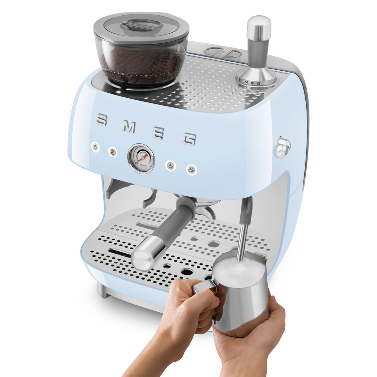 Smeg aparat za espresso kafu EGF03PBEU, pastelno plavi
