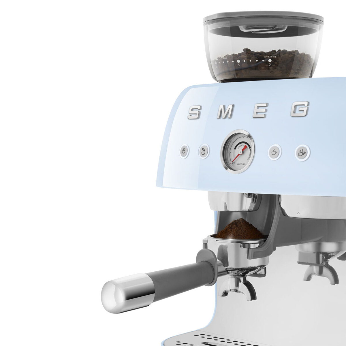 Smeg aparat za espresso kafu EGF03PBEU, pastelno plavi