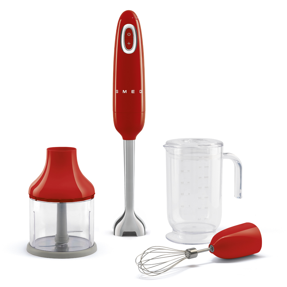 Smeg štapni mikser HBF03RDEU, 700W, crvena