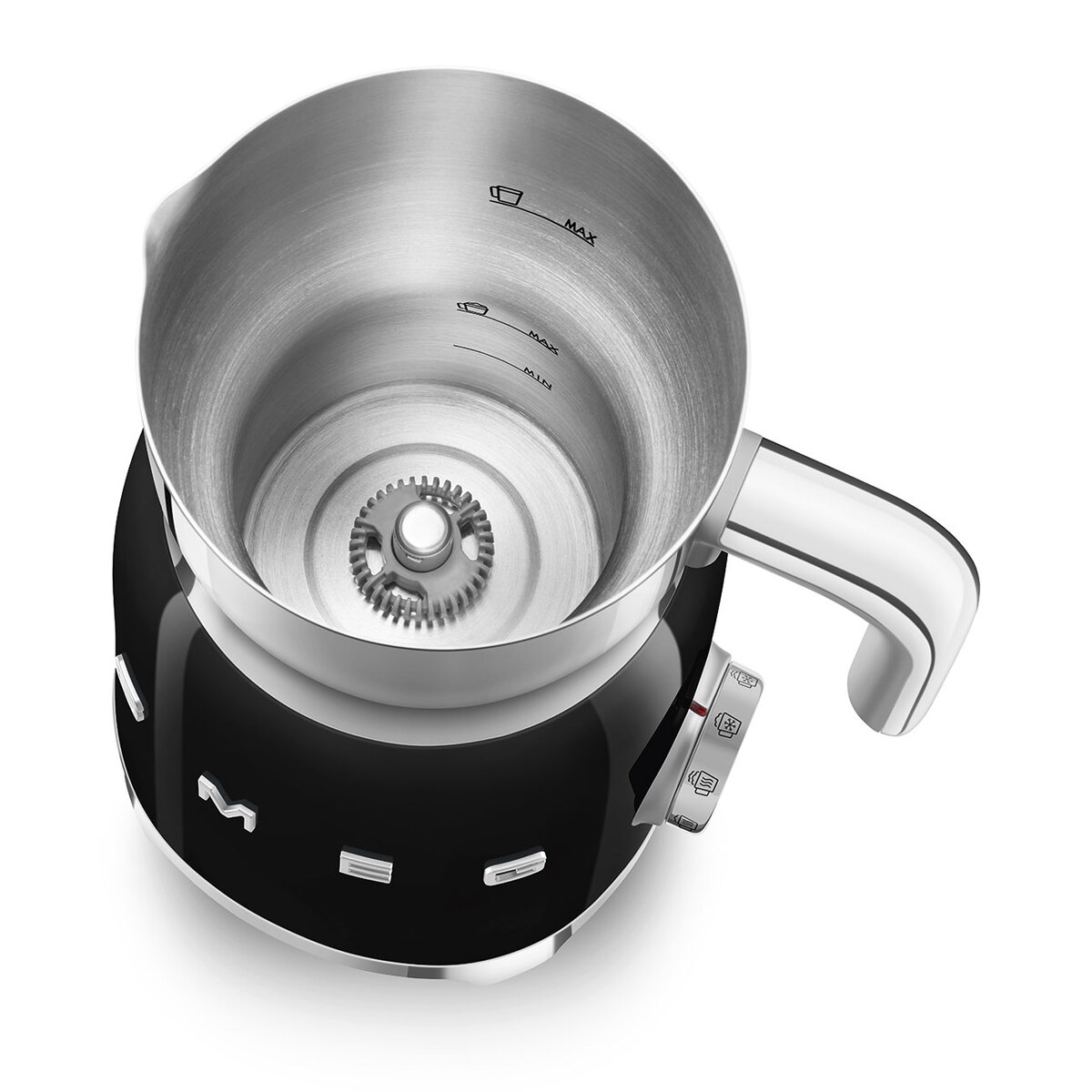Smeg pjenilica za mlijeko MFF11BLEU, crna
