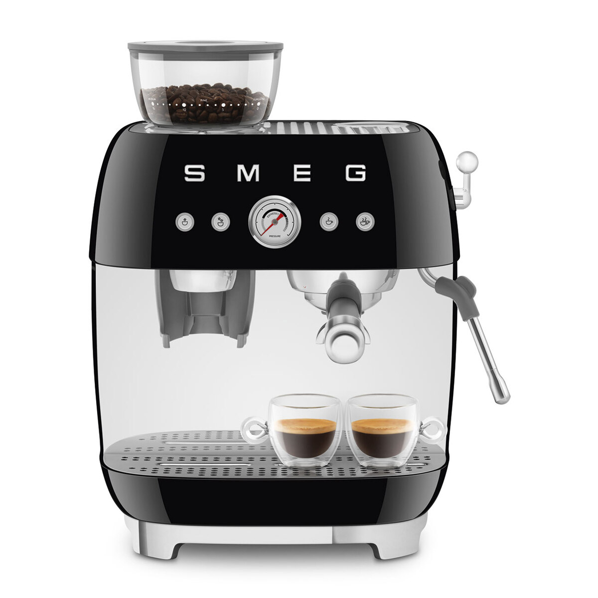 Smeg aparat za espresso kafu EGF03BLEU, crni