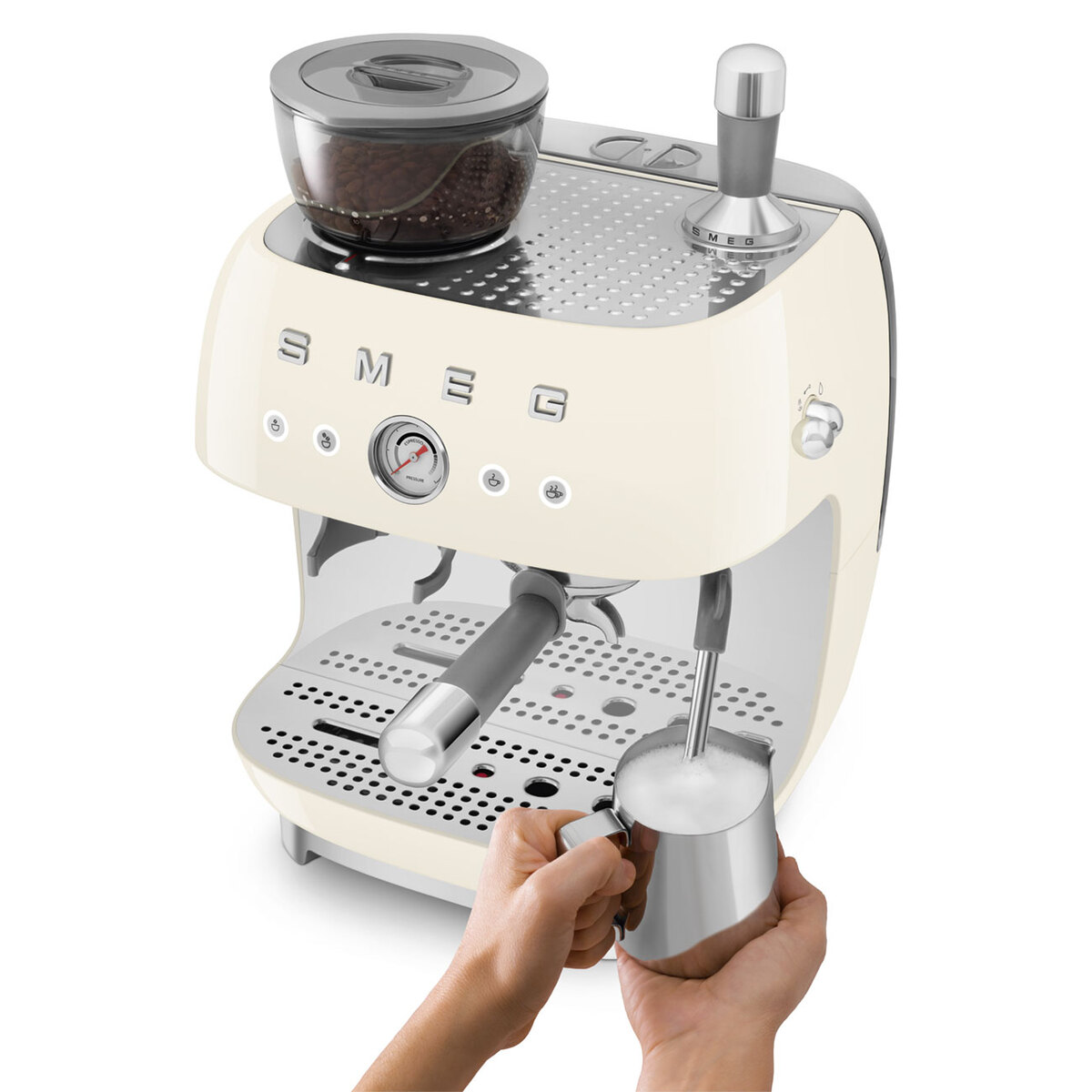Smeg aparat za espresso kafu EGF03CREU, krem