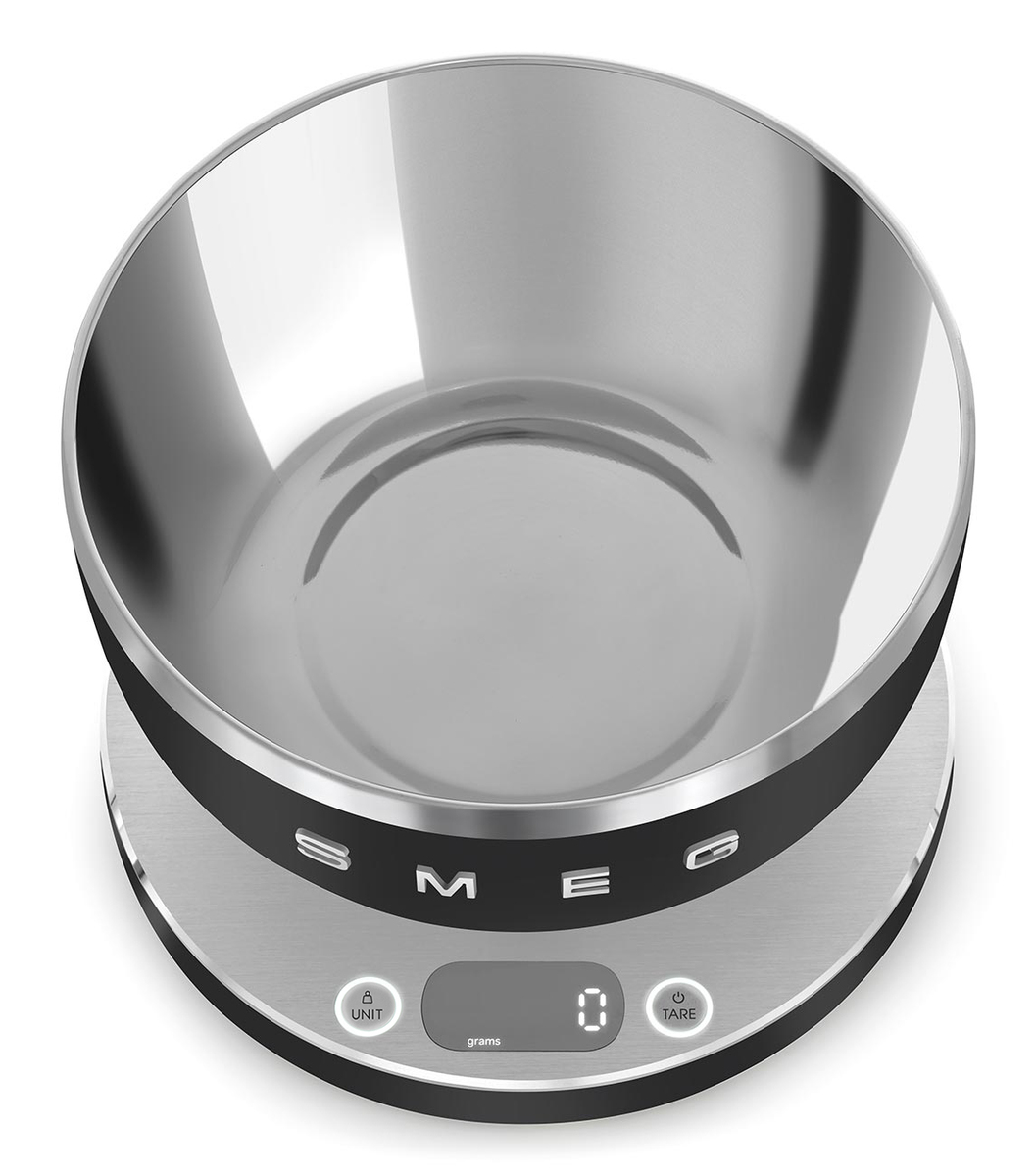 Smeg kuhinjska vaga KSC01BLMWW, crna mat